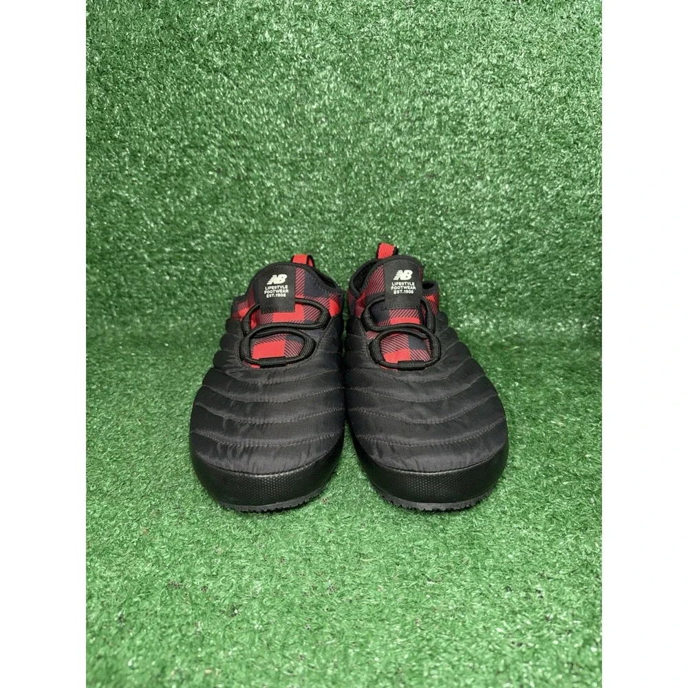 New Balance Mens 7 Caravan Moc Black‎ Red Slip On Shoes Comfort Walking Sneakers